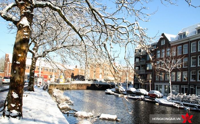 Amsterdam tuyệt đẹp khi vào đông
